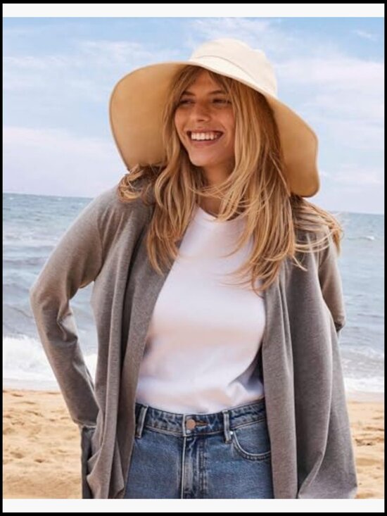 Ultra Wide Brim Sun Hat UPF 50+ Packable UV Protection Full Coverage Adjustable